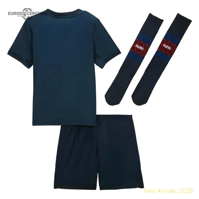 2025-2026 PSG Home Little Kids Mini Kit (Barcola 29)-Vantage Point Soccer